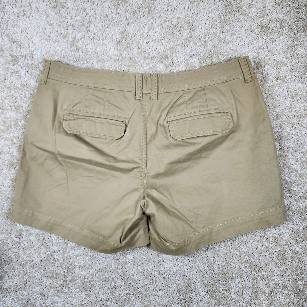 Old Navy Shorts Perfect 5" Khaki Tan Chino Cotton Stretch Casual 10 - Picture 3 of 5